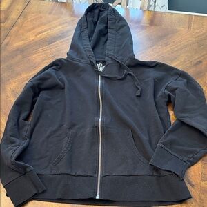 Time and Tru Black Fleece Hoodie